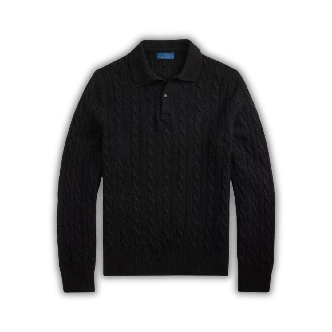 Wool–Cashmere Cable-Knit Jumper