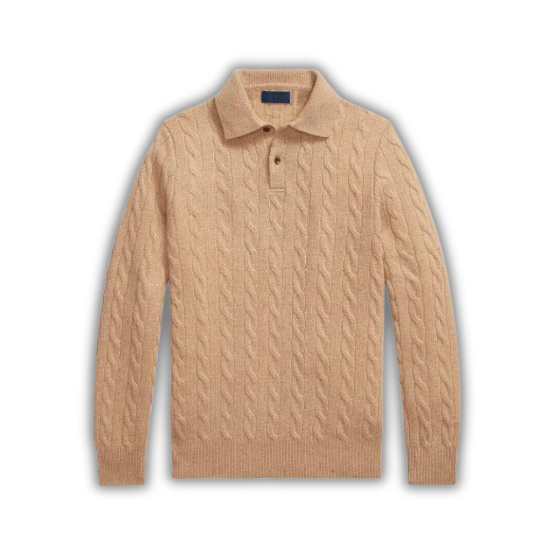 Wool–Cashmere Cable-Knit Jumper