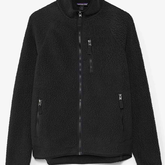 Retro Pile Fleece Jacket – White