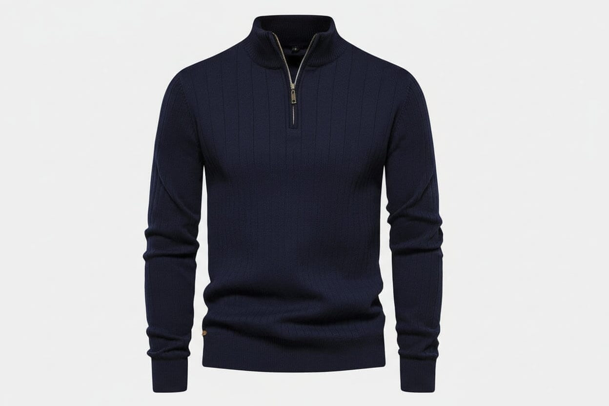 Zip Classic Knit Sweater