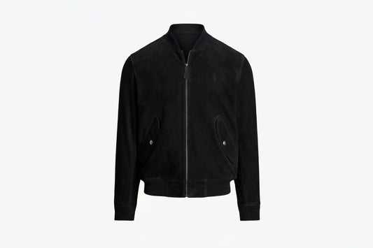 Suede Bomber Jacket