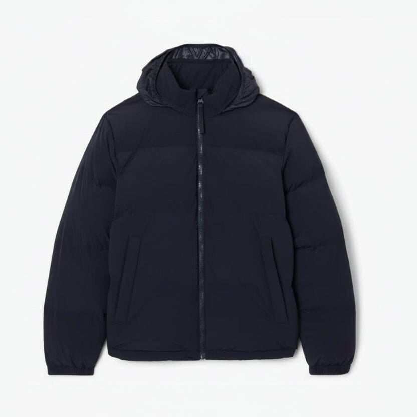 Water-Repellent Hooded Down Jacket