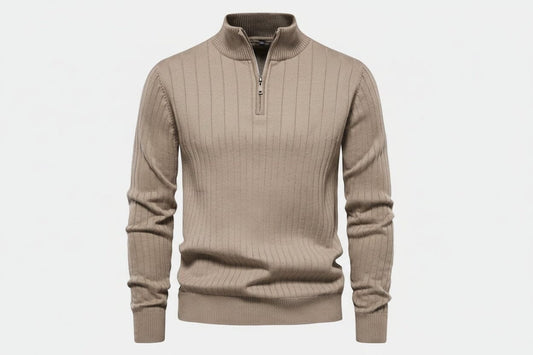 Zip Classic Knit Sweater