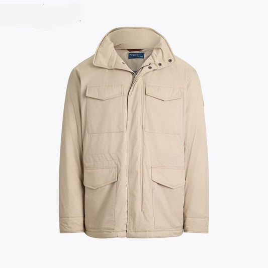 Gabardine Hooded Field Jacket