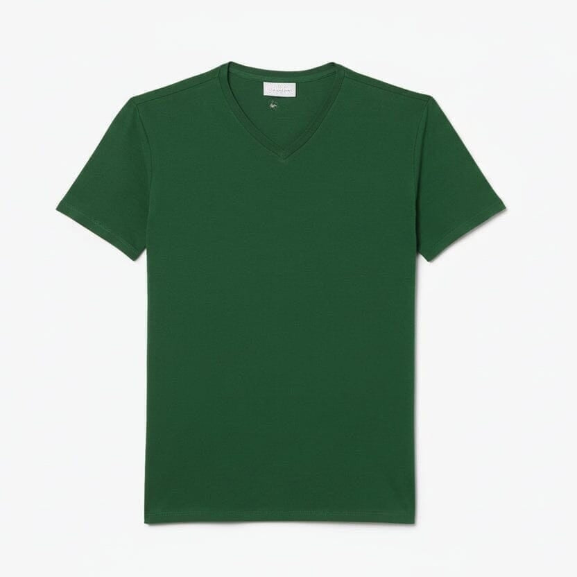 Lightweight Cotton Pima V Neck T-SHIRT